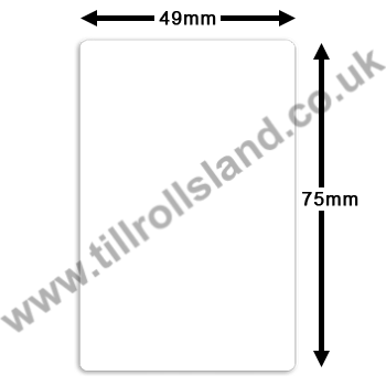 Avery Berkel M100 Plain (White) 49mm x 75mm Thermal Scale Labels